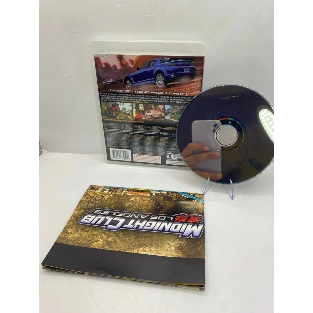 Midnight Club: Los Angeles (Sony PlayStation 3, 2008) ps3 w map
